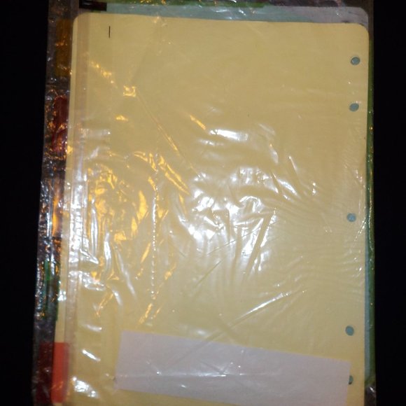 MONARCH PRINCE RING BOOK INDEXES 1 SET 101/2" X 8" 5 TAB POSITIONS/DIVIDERS - Picture 4 of 8